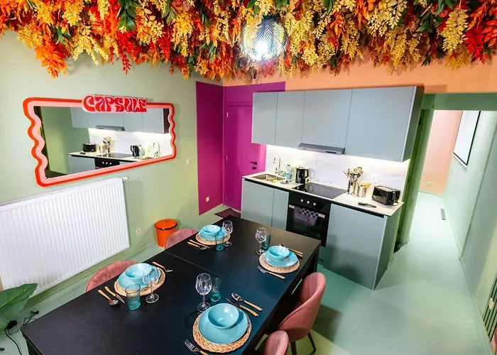 Capsule Flower - Balneo - Cinema - Billard - Nintendo Switch - Centre Apartment Mons